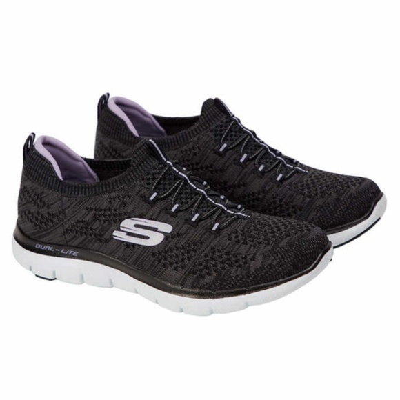 skechers ladies bungee slip on shoes